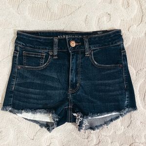 Super stretch jean shorts